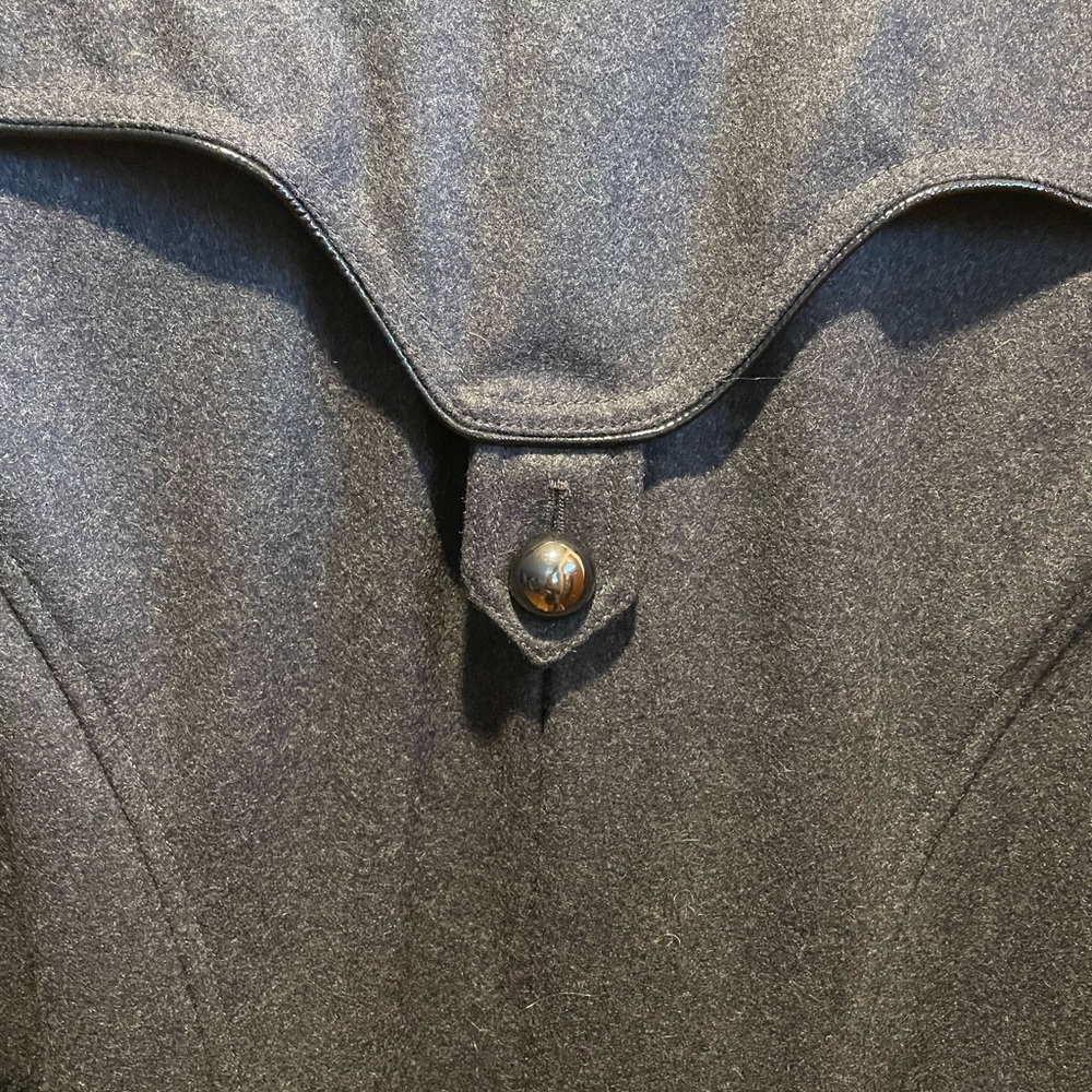 Miss Sixty Charcoal Wool Blend Coat - Picture 7 of 9